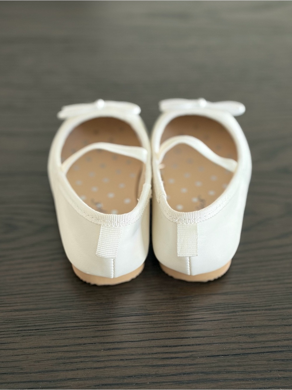 Cat & Jack Nora 2.0 Classic Ballet Flats in White (6T) - Picture 5 of 9